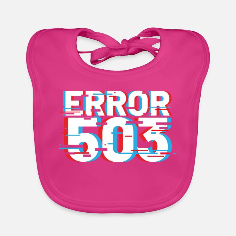 Erreur 503 Glitch Bavoir bio Bébé