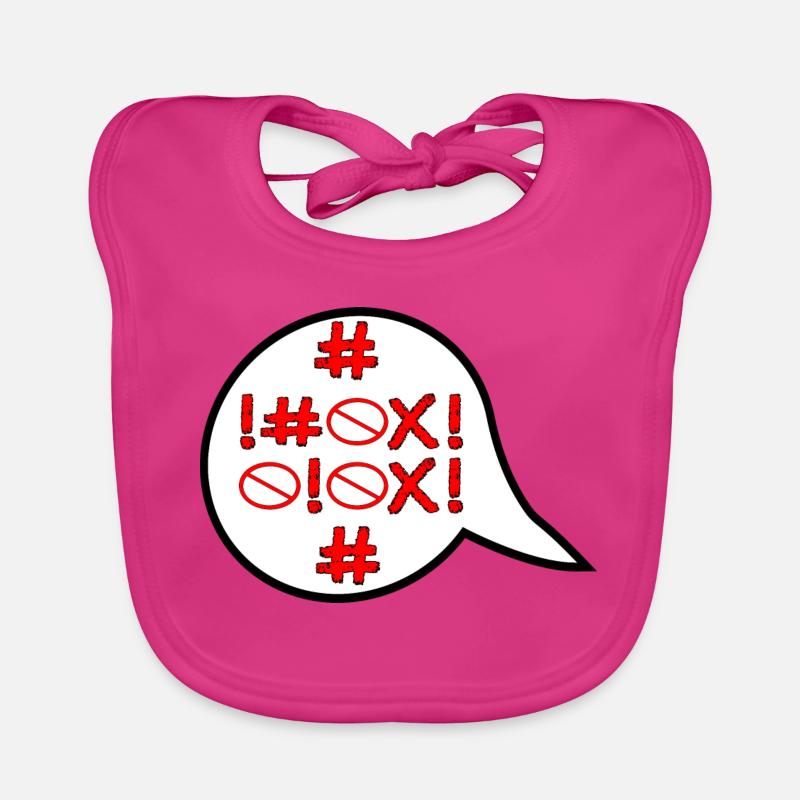 FORBIDDEN - ANGRY ANGER - EMOTIONS Organic Baby Bibs