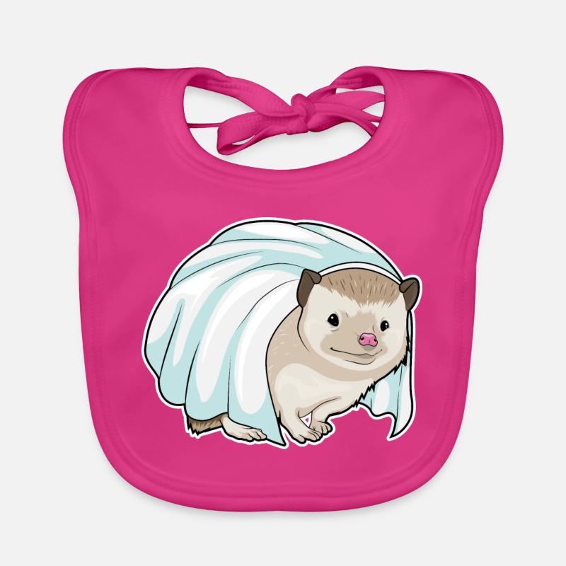 Mariage au voile de mariée hérisson Bavoir bio Bébé