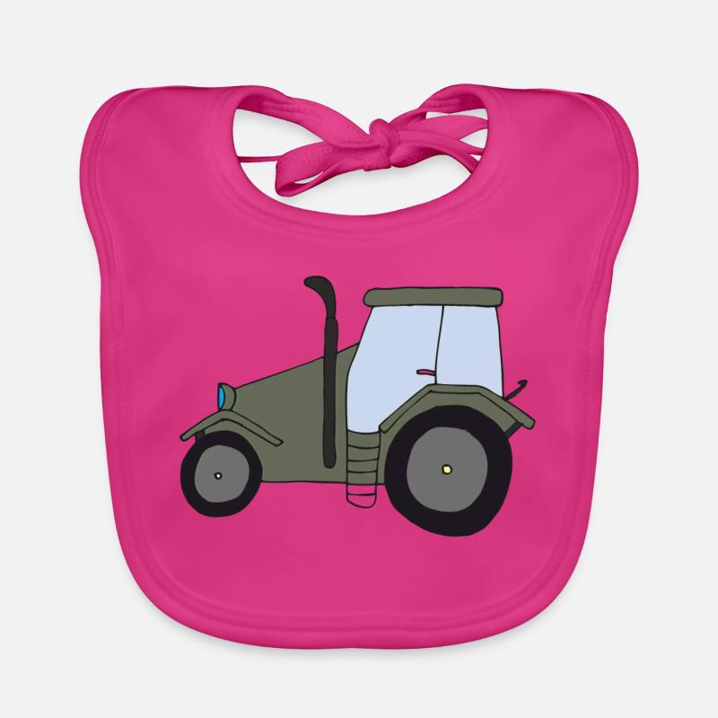 traktor oldtimer Baby Bio-Lätzchen
