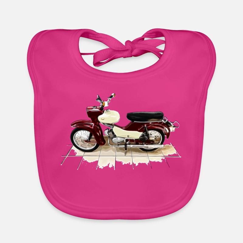 Simson - Star - Baby Bio-Lätzchen - Fuchsia