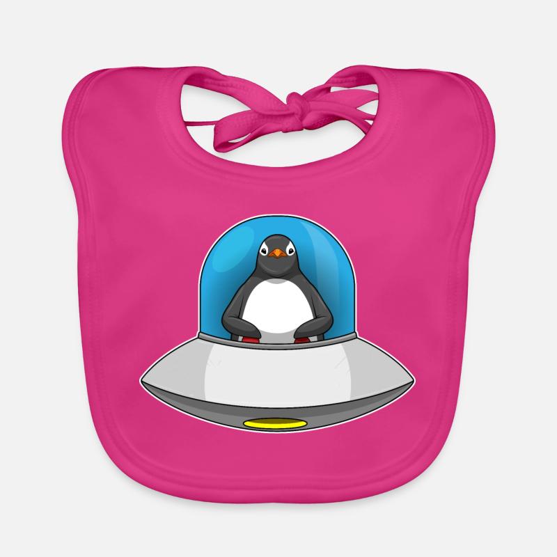 Penguin Spaceship Space Bavoir bio Bébé