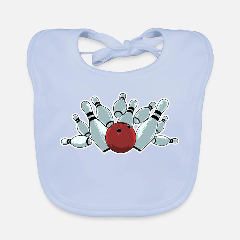 Bowling Strike Baby Bio-Lätzchen