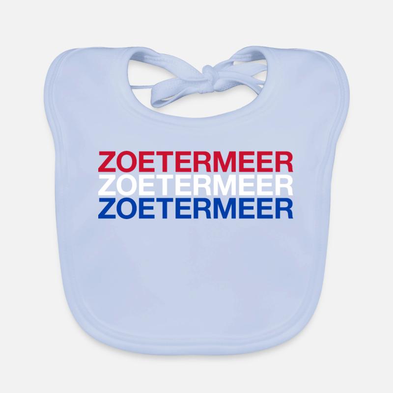 ZOETERMEER Netherlands Netherlands Flag Organic Baby Bibs