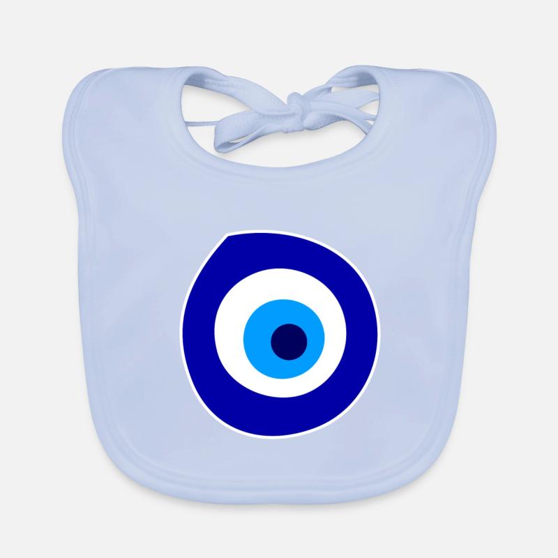 Symbole du mauvais œil Bavoir bio Bébé