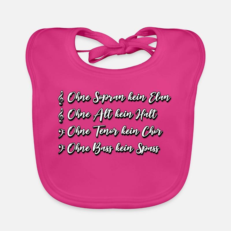 SATB Choir Saying Organic Baby Bibs