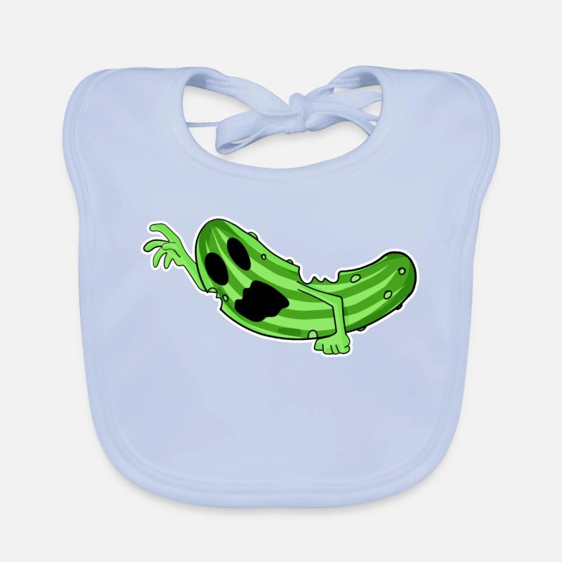 Zombie Gurke Horror Baby Bio-Lätzchen