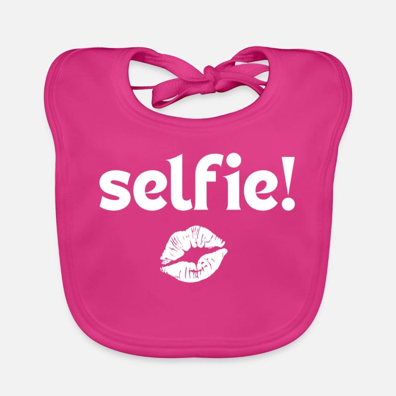 Selfie, Handy, Telefon Baby Bio-Lätzchen