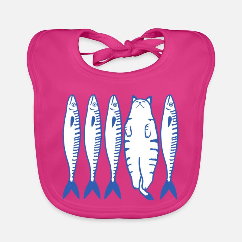 White Cat & Co. - Baby Bio-Lätzchen - Fuchsia