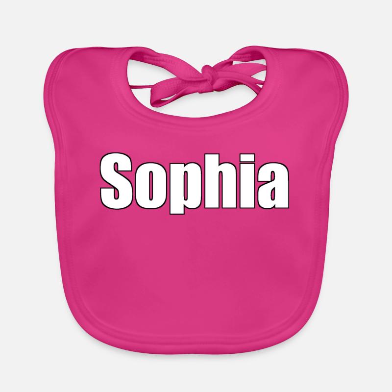Sophia - (People's Name) Organic Baby Bibs