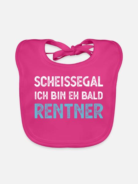 Rentner Ruhestand - Baby Bio-Lätzchen - Fuchsia