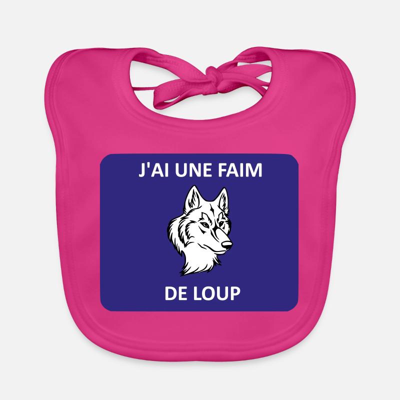 Ich bin hungrig wie ein Wolf Baby Bio-Lätzchen