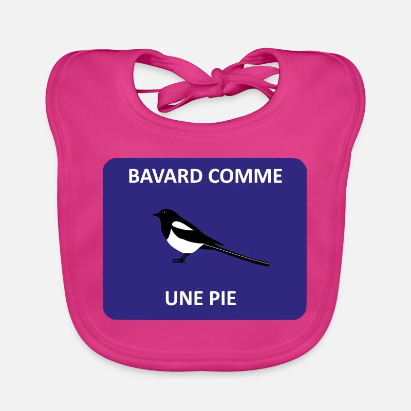 Bavard comme une pie Bavoir bio Bébé