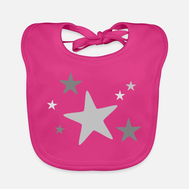 Groupe d’étoiles multicolore Bavoir bio Bébé
