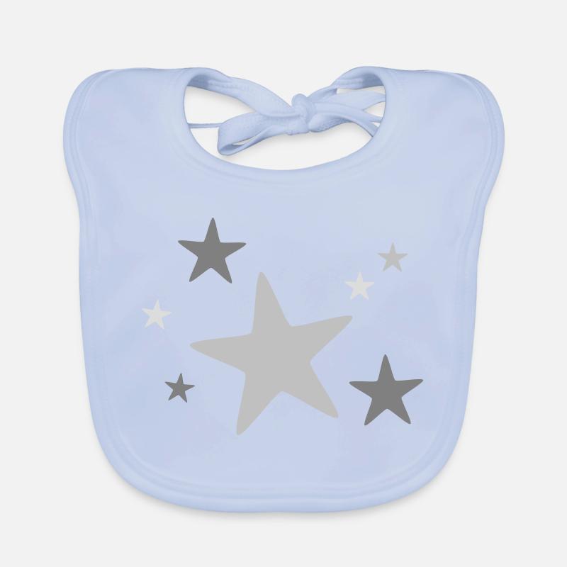 Star group multicolored Organic Baby Bibs