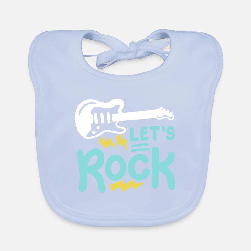 E-Gitarre Gitarrist Baby Bio-Lätzchen