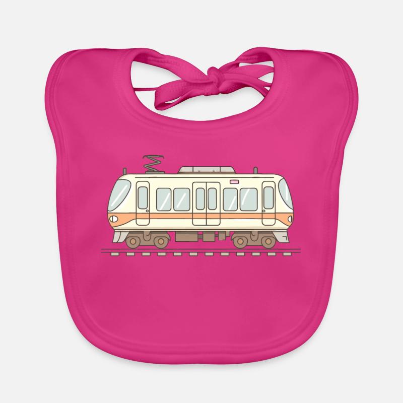 Look de bande dessinée ferroviaire Bavoir bio Bébé