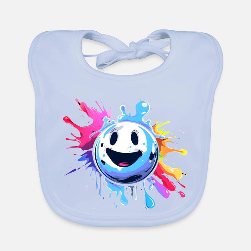 Boule de bowling de dessin animé Bavoir bio Bébé