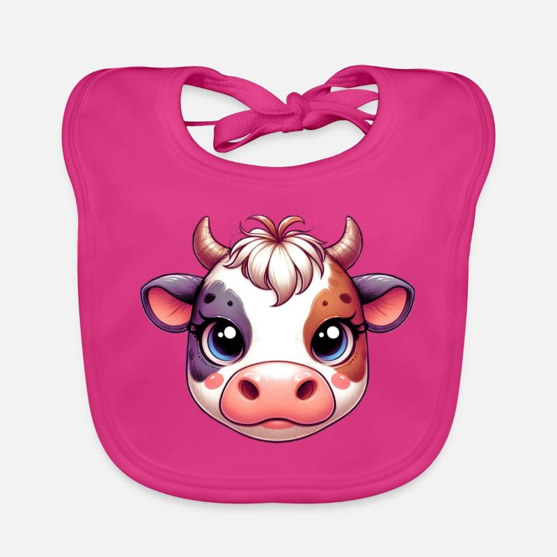 Vache Bavoir bio Bébé