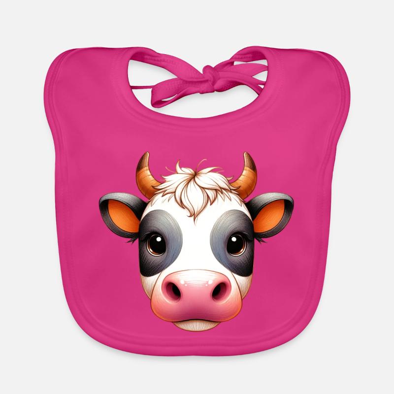 Vache Bavoir bio Bébé