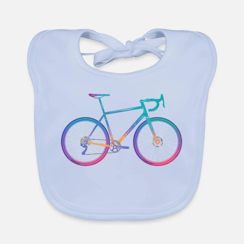 Conception de vélo de cyclisme dégradé Bavoir bio Bébé