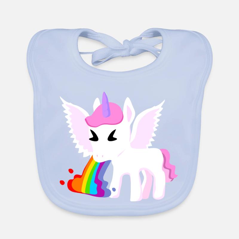 Winged Unicorn Organic Baby Bibs