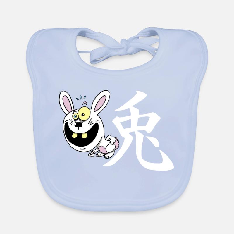 Crazy Rabbit Manga Baby Bio-Lätzchen