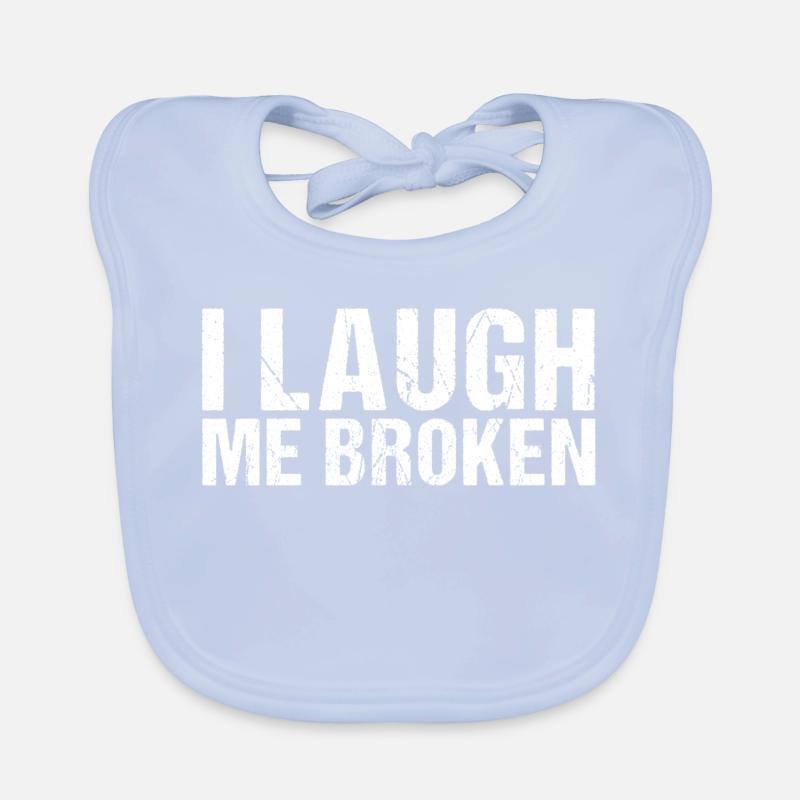 Je ris moi broken denglish Bavoir bio Bébé