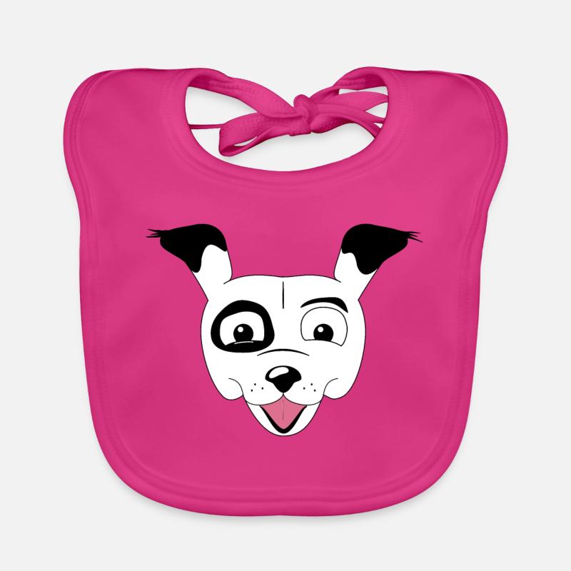 Poppy - Bavoir bio Bébé - fuchsia