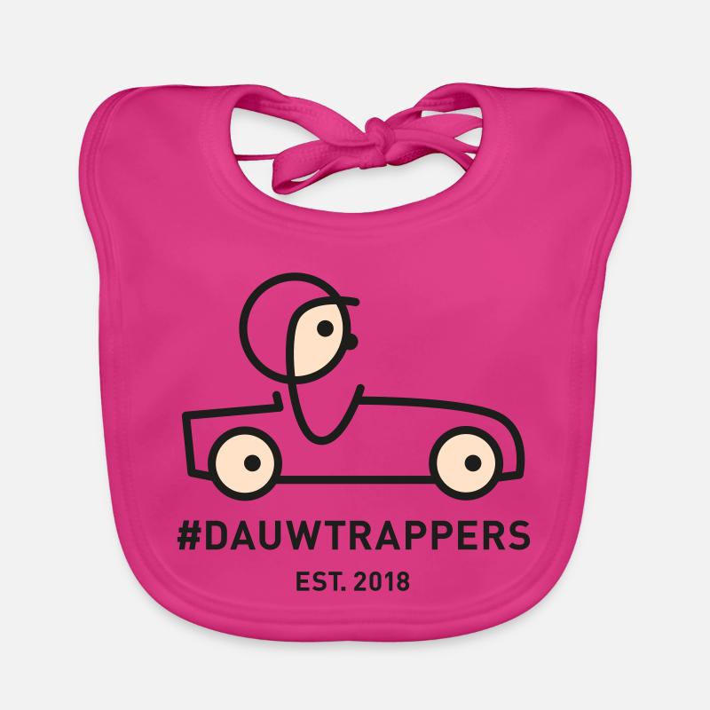 22 Dew trappers logo Organic Baby Bibs