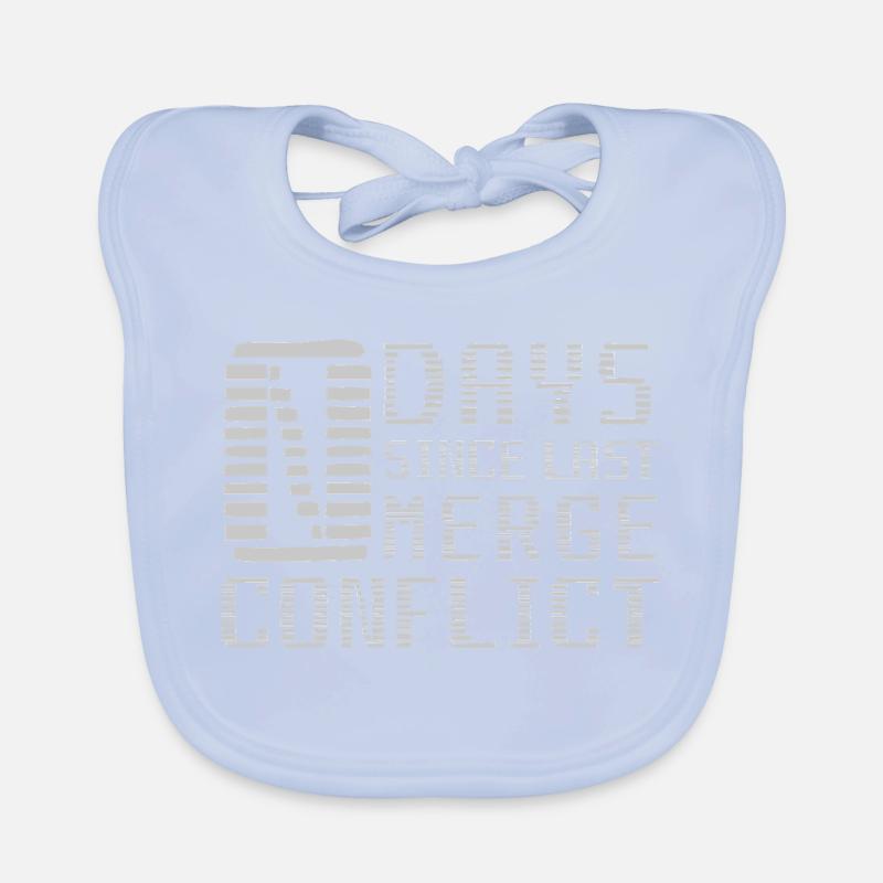 Merge Conflict Software Developer Developer geek Organic Baby Bibs