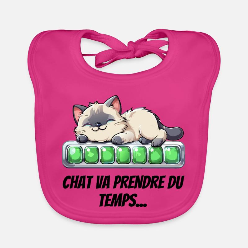 Cat Will Take Time - Cute Kitten Organic Baby Bibs