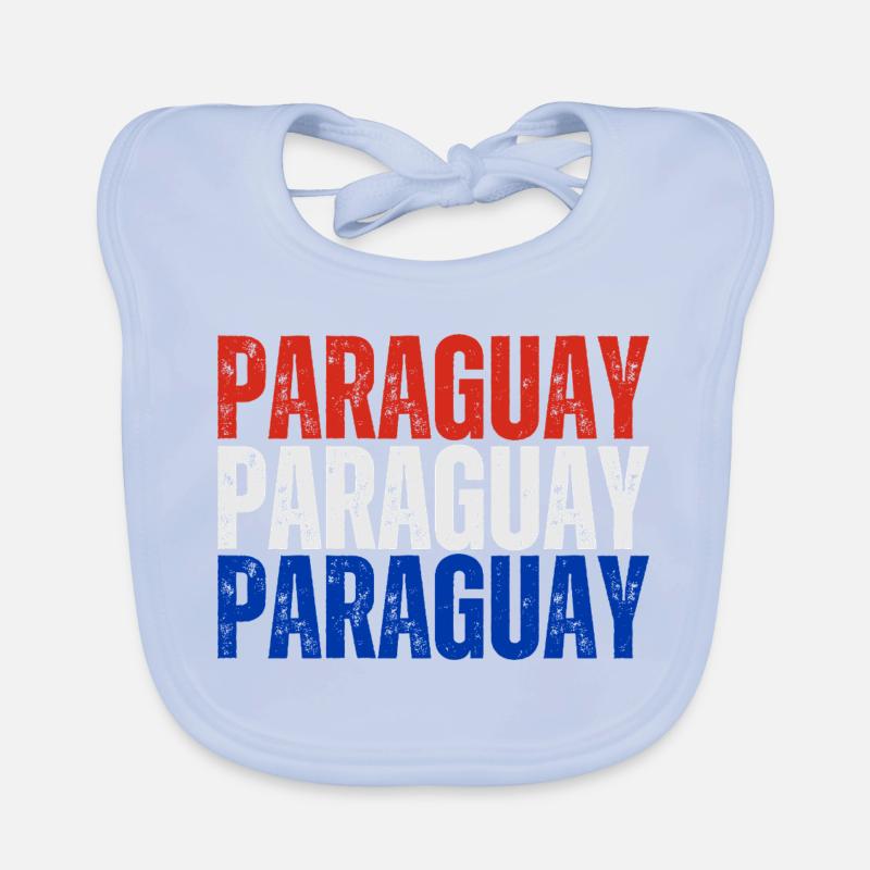 Fierté paraguayenne, drapeau paraguayen Bavoir bio Bébé