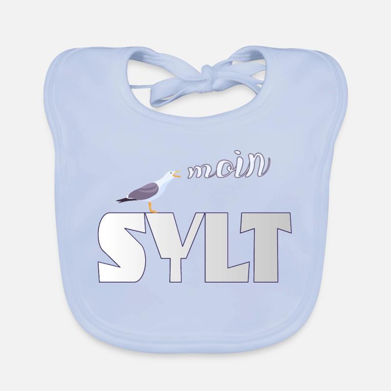 Sylt Möwe & Moin Design Baby Bio-Lätzchen