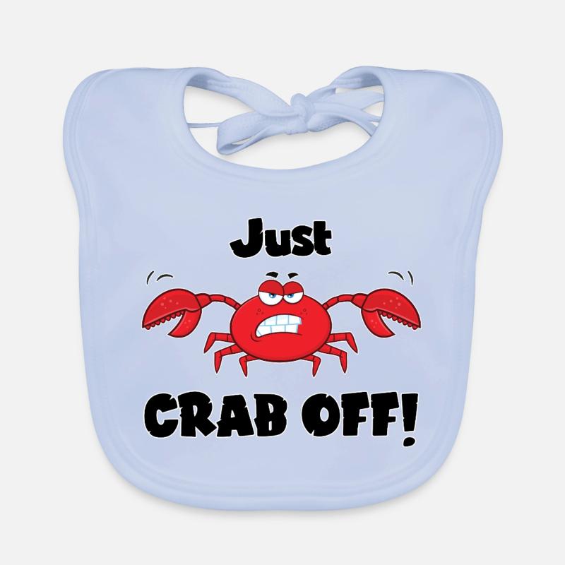 Einfach abhacken! - Eine gefährliche Krabbe, oder vielleicht eine lustige? Baby Bio-Lätzchen