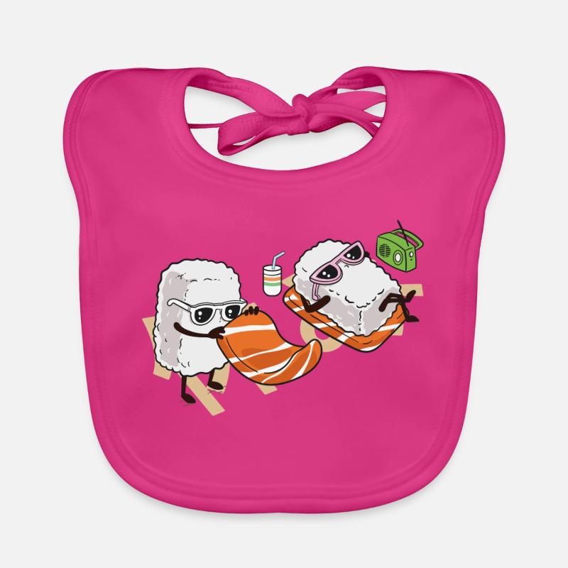 Sommer-Sushi Baby Bio-Lätzchen