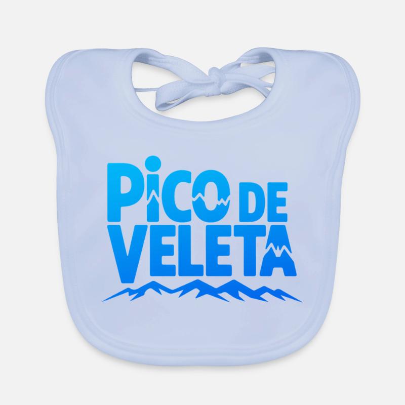 Pico de Veleta Pic Moderne Graphique Bavoir bio Bébé