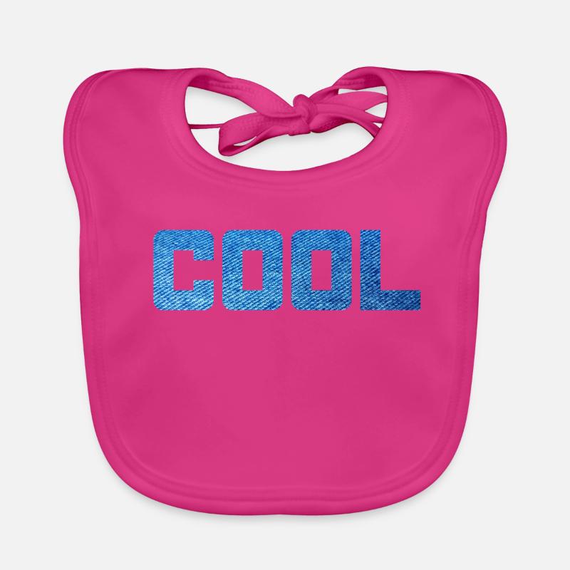 Cool Jeans Pattern Party Stylish Statement Vibes Organic Baby Bibs