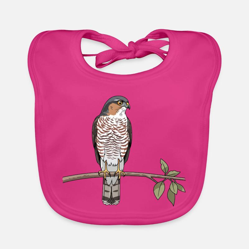 Sperber Greifvogel Baby Bio-Lätzchen