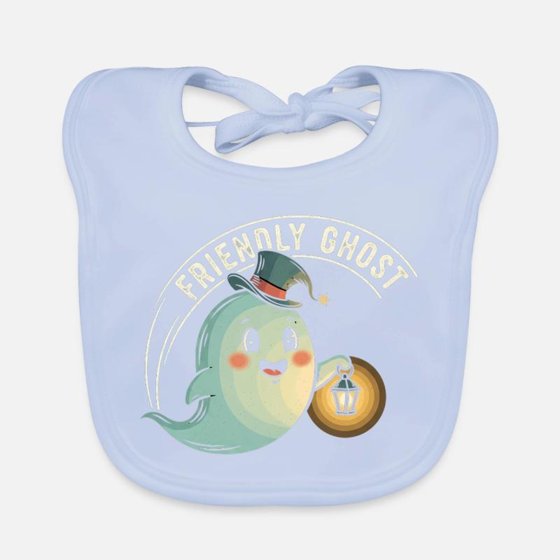 Fantôme amical avec lanterne Bavoir bio Bébé
