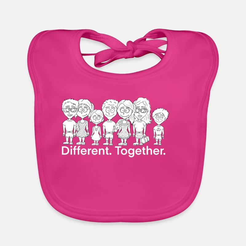 Diversité et cohésion Bavoir bio Bébé