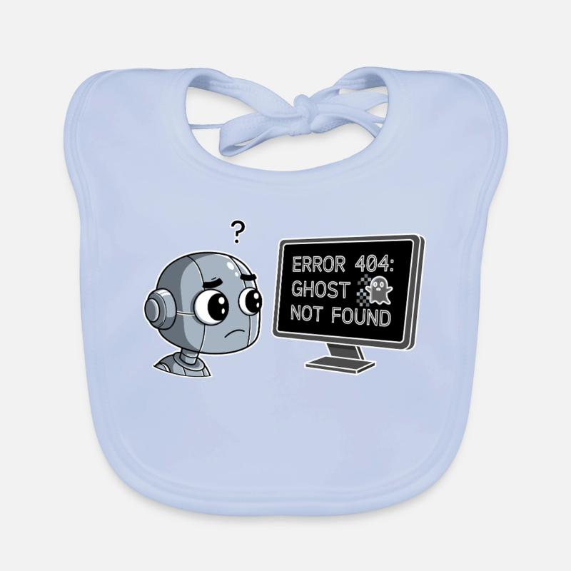 Error 404: Ghost Not Found Baby Bio-Lätzchen