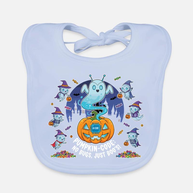 Pumpkin-Code: No Bugs, Just Boo's ! Baby Bio-Lätzchen