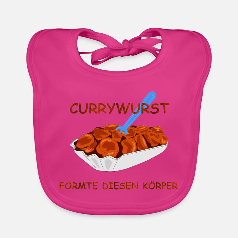 Currywurst Organic Baby Bibs