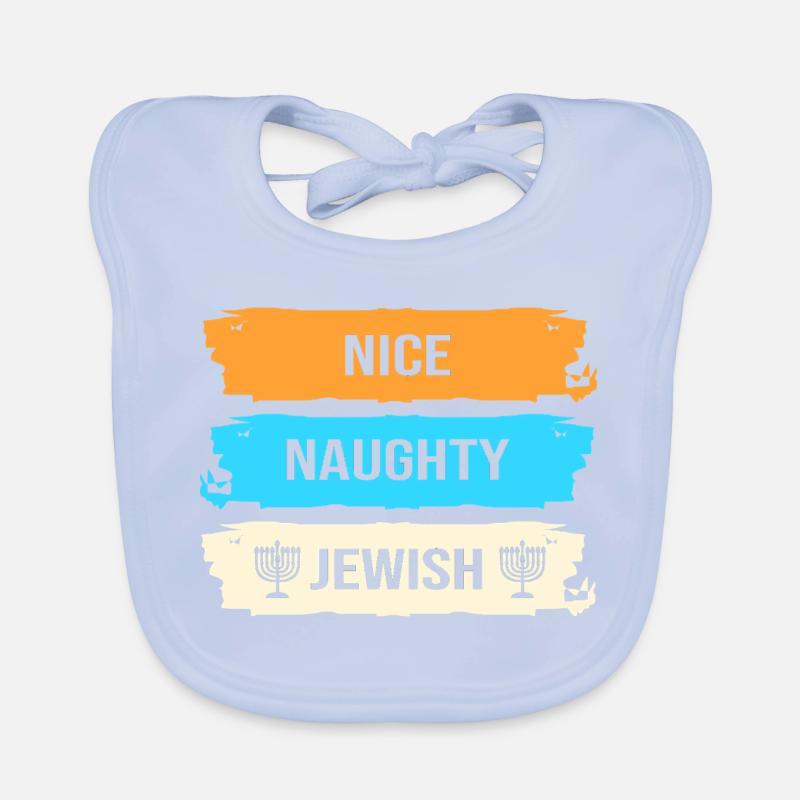 Hanoukka Hanoukka Hanoucca Bavoir bio Bébé