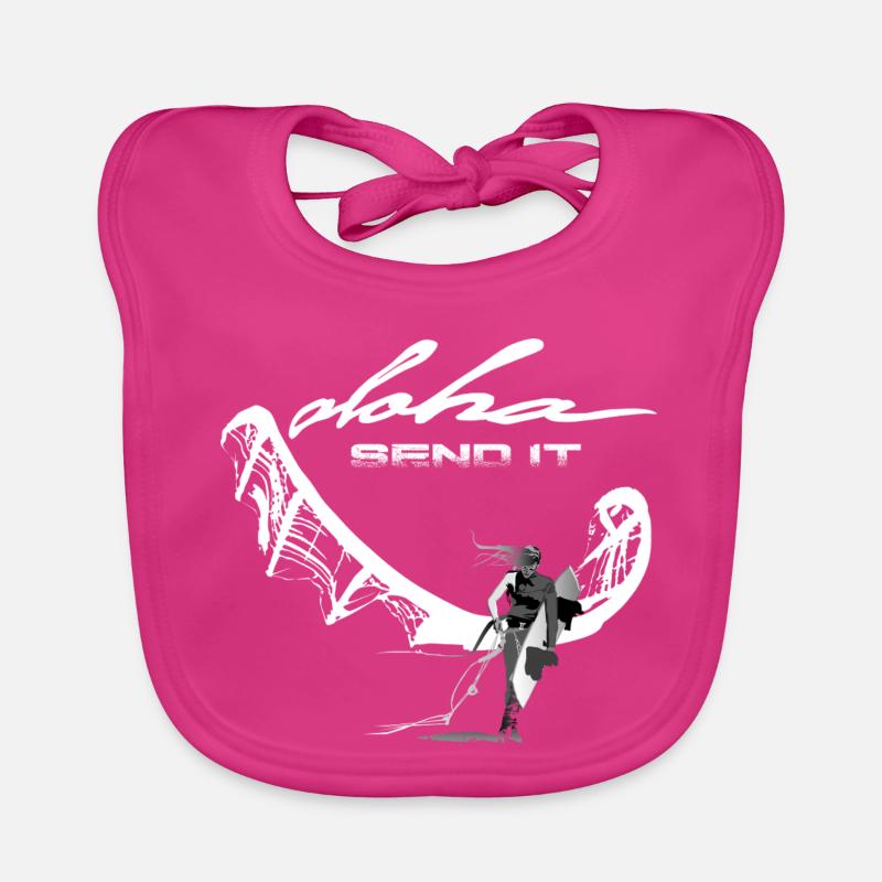 Send it Kitesurfer Organic Baby Bibs