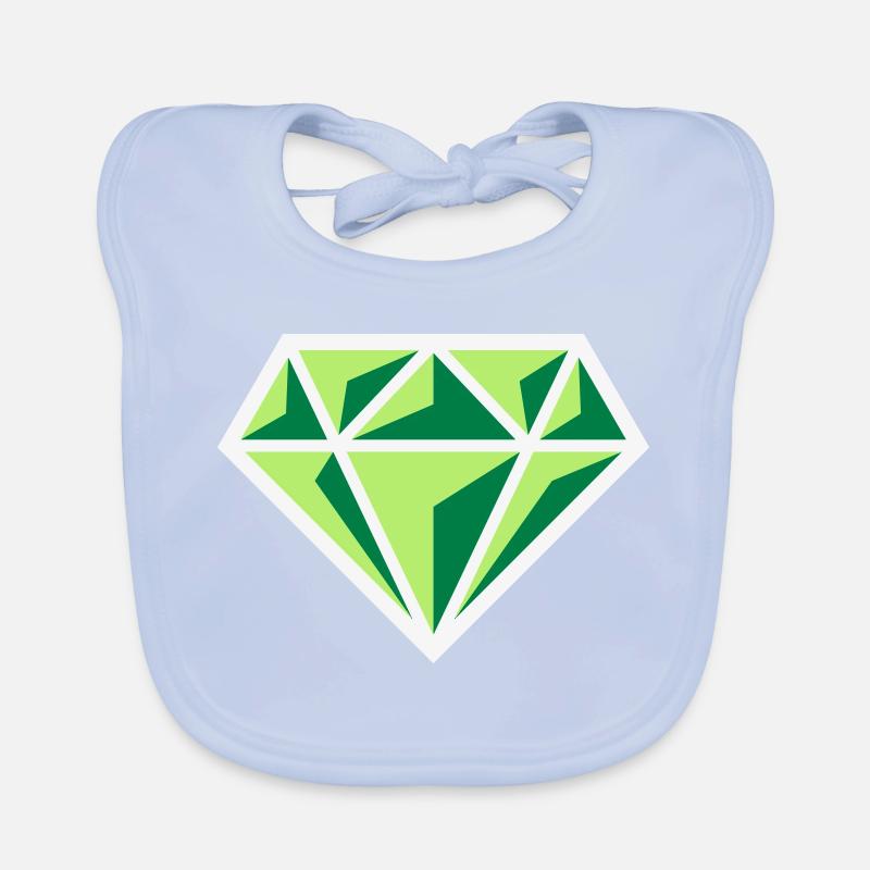 Diamond (Gemstone Brilliant Symbol / NEG Gre 3C) Organic Baby Bibs