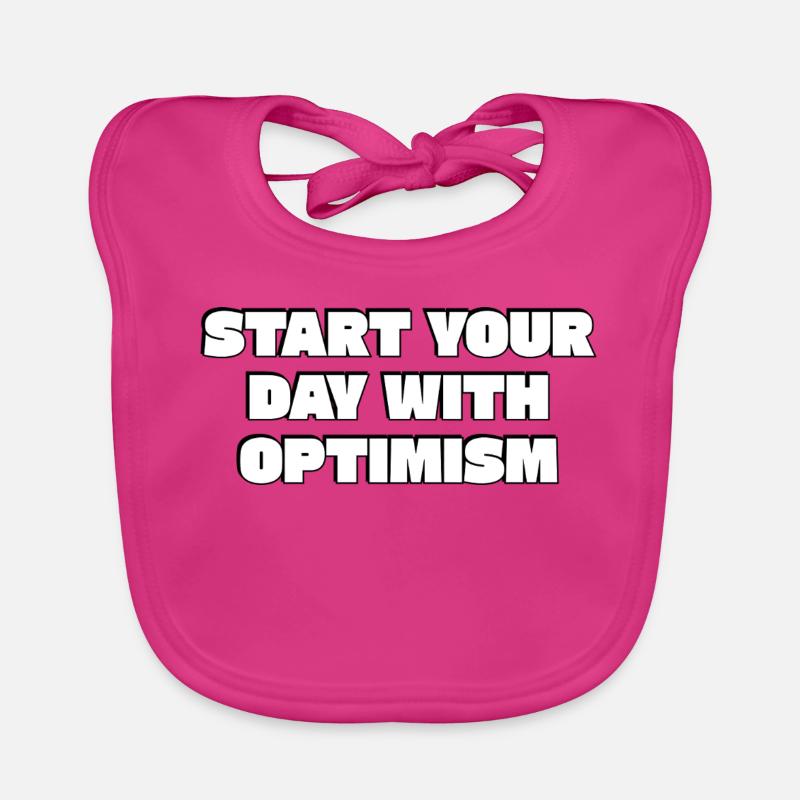 Start Your Day With Optimism Organic Baby Bibs