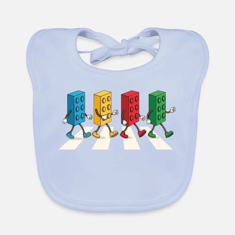 Zebra Made Of Bricks Creative Block Builder Baby Bio-Lätzchen