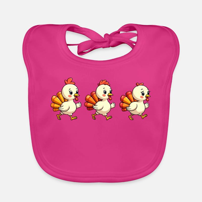 Bébé dinde de Thanksgiving Bavoir bio Bébé